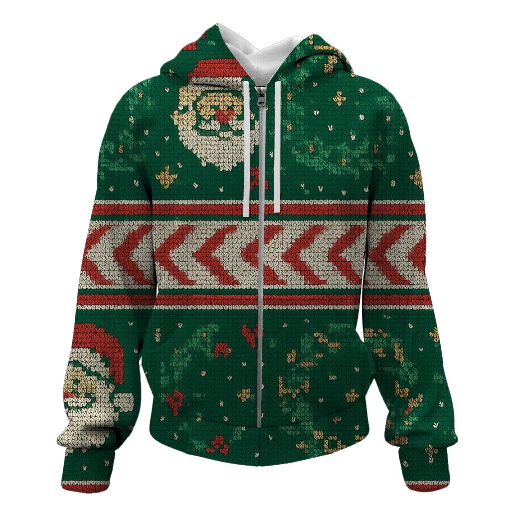 Mistletoe Mosaic Medallion Design hoodies fashion