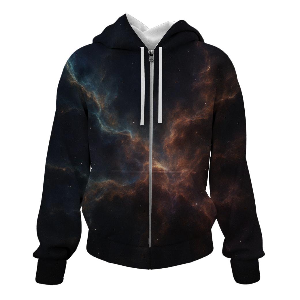 Filamentary Nebula Tapestry graphic hoodies
