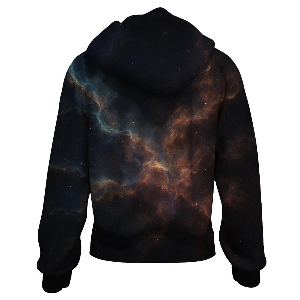 Filamentary Nebula Tapestry graphic hoodies