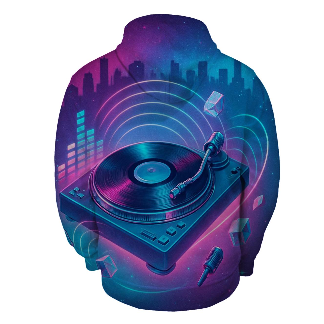 Neon Turntable Nexus hoodie styles