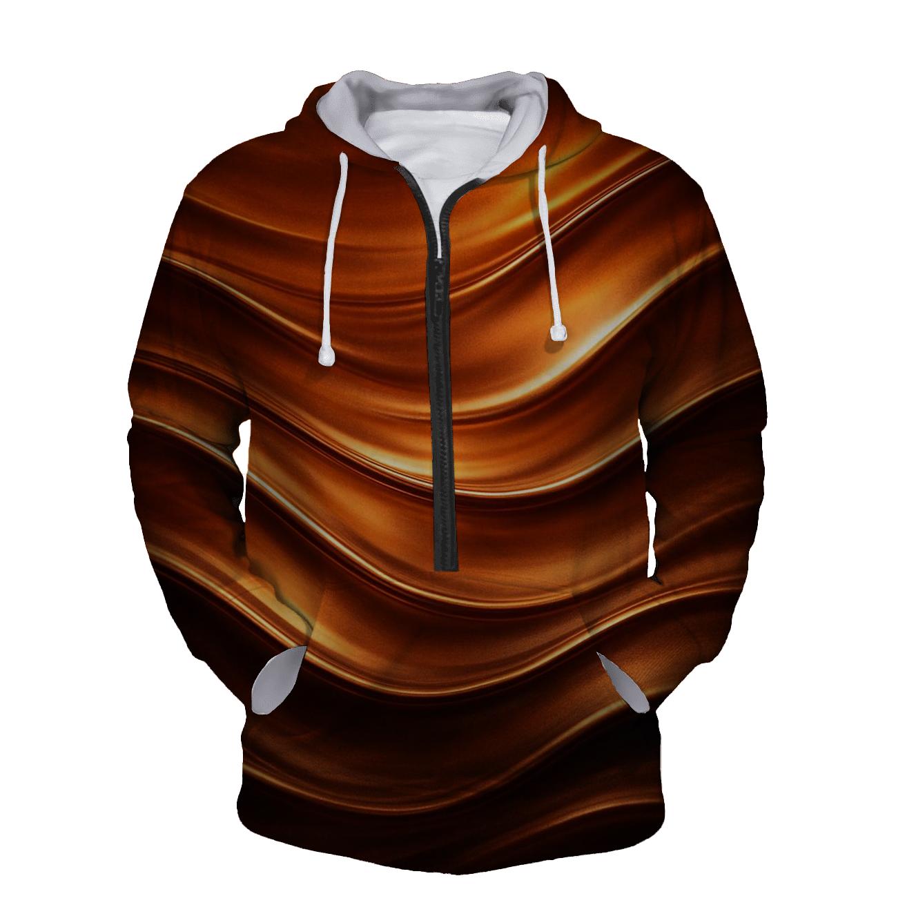 Molten Bronze Flow lightweight hoodies