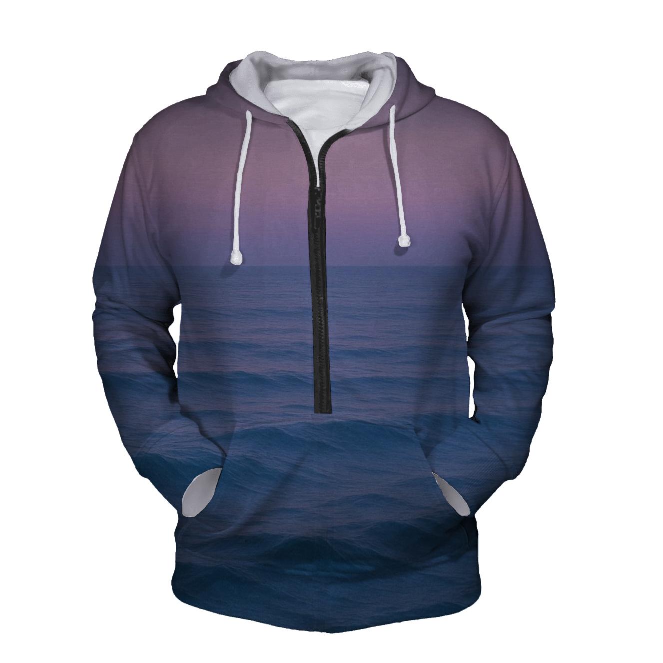 Oceanic Twilight Transition custom hoodies