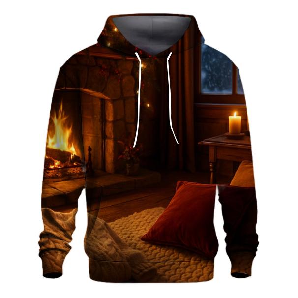 Enchanted Fireplace Gathering custom hoodies