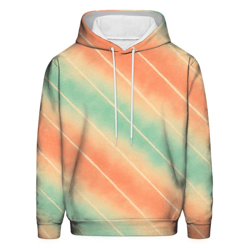 Coral Arashi Waves printed hoodies