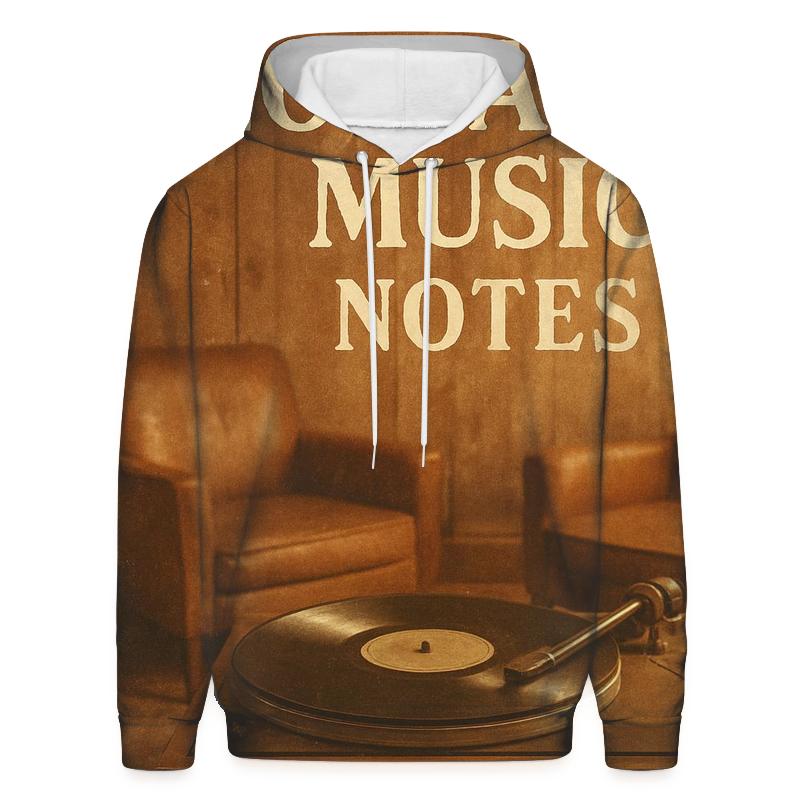 Rustic Vinyl Record Lounge hoodie styles