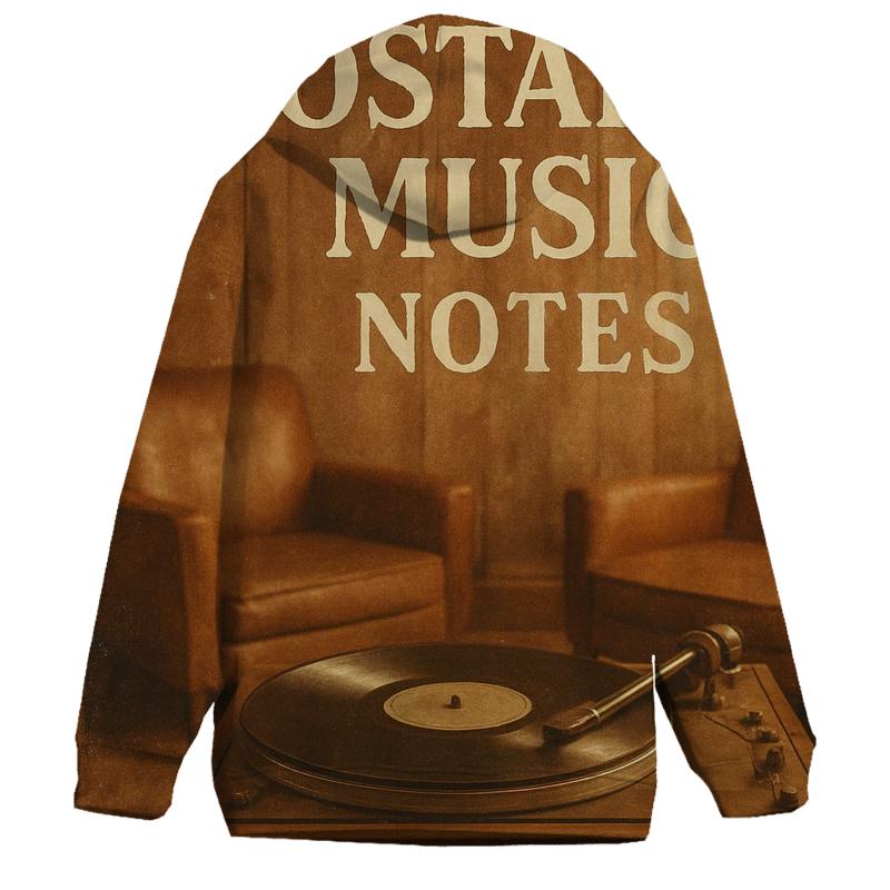 Rustic Vinyl Record Lounge hoodie styles