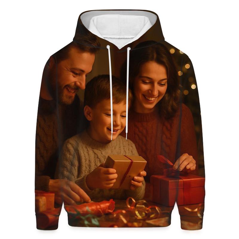 Woolen Christmas Memories embroidered hoodies