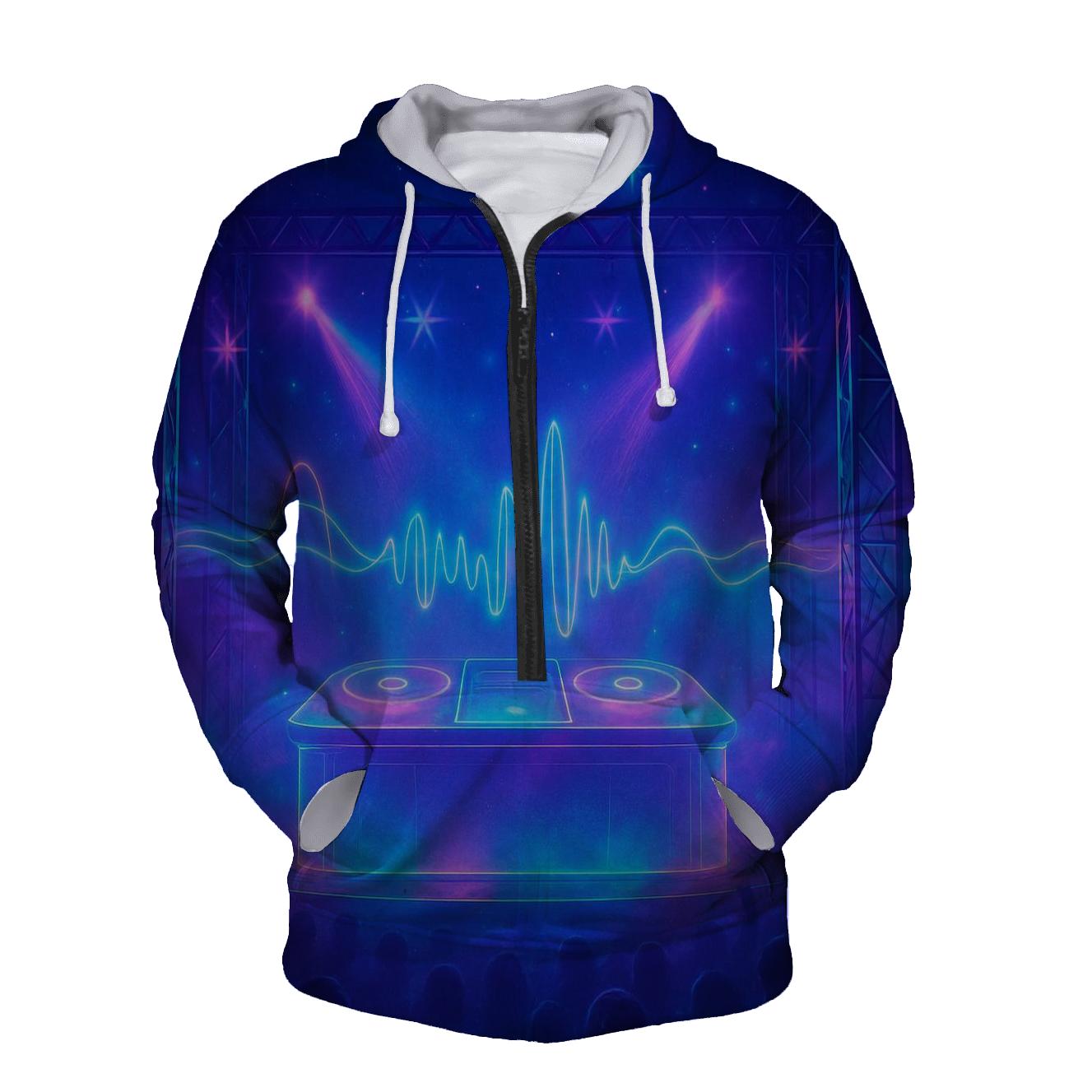 Holographic Soundscape custom hoodies