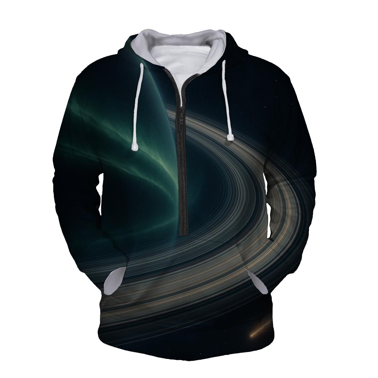 Auroral Ring Plane custom hoodies