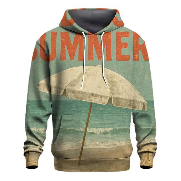 Faded Summer Beach Print hoodies fashion