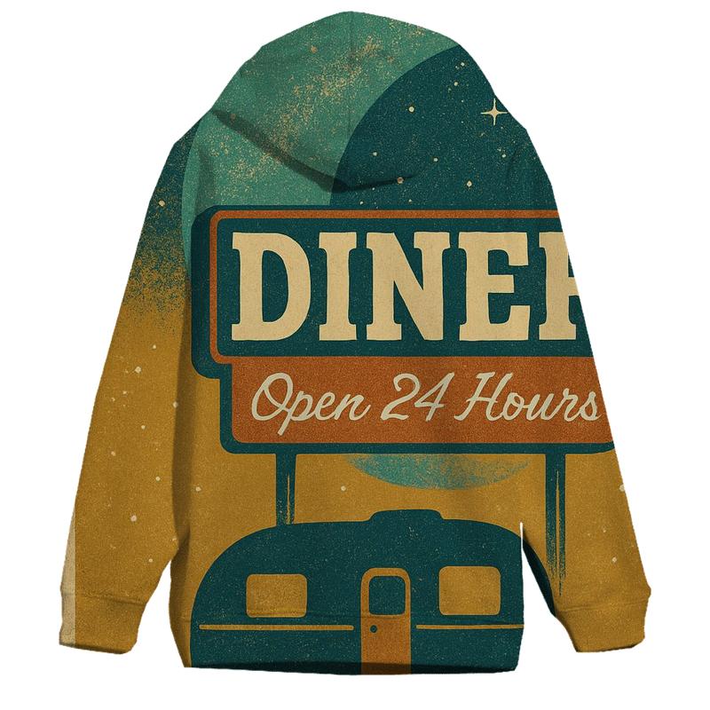 Roadtrip Astro Diner Poster printed hoodies