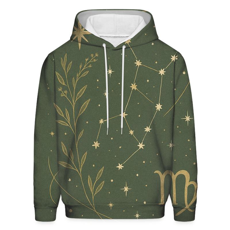 Celestial Virgo Earth Pattern graphic hoodies