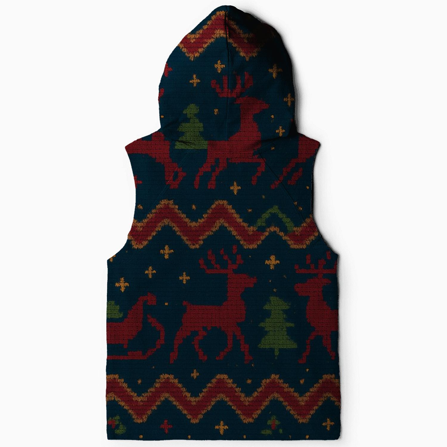 Nebula Reindeer Ribbon Design custom hoodies