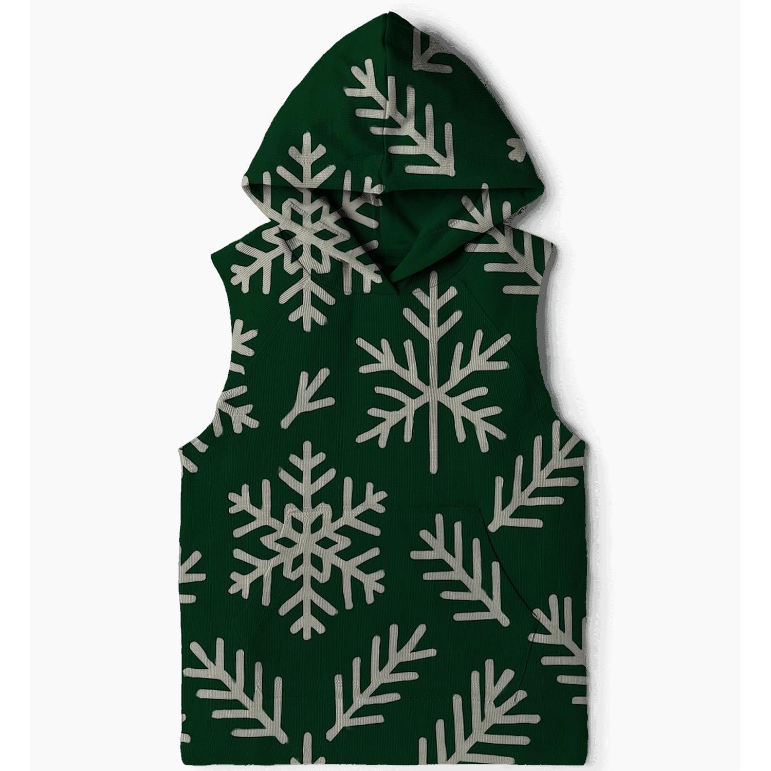Snowflake Hexagon Lattice printed hoodies