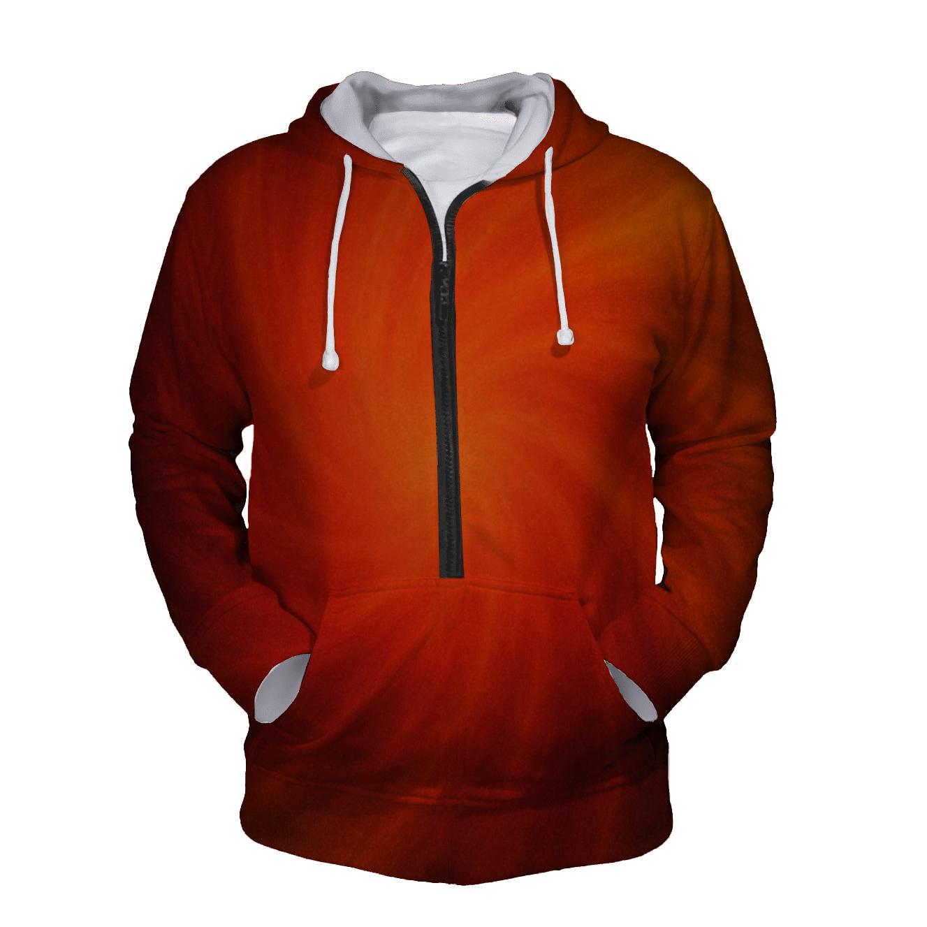 Molten Coral Cascade hoodie trends