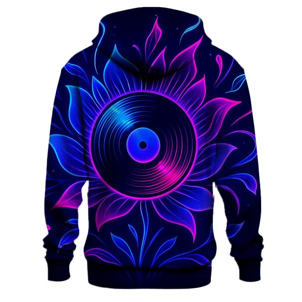 Electric Vinyl Bloom printed hoodies