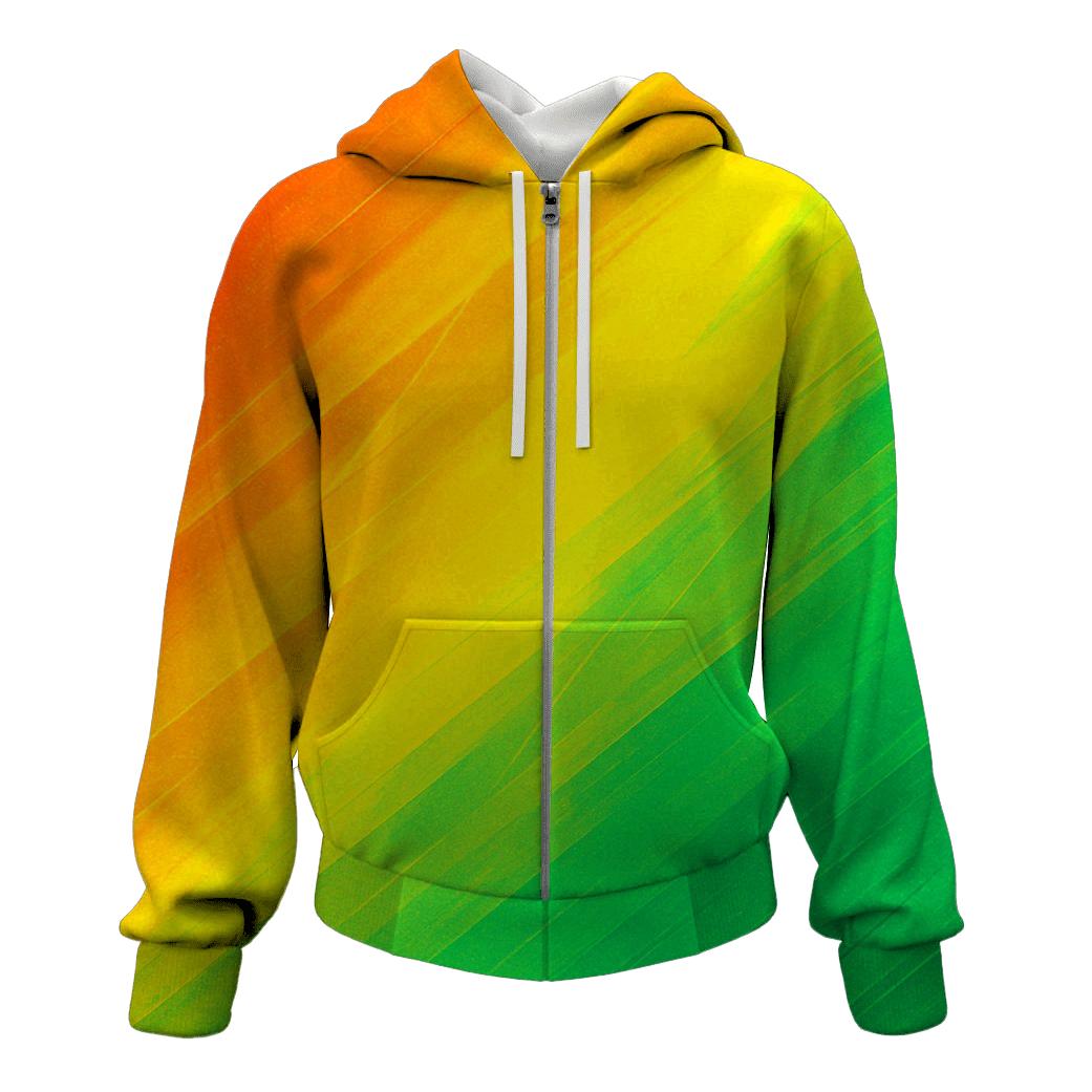 Electric Citrus Surge printed hoodies