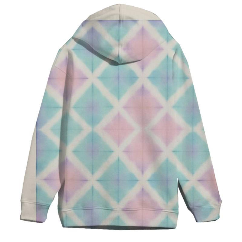 Pastel Itajime Diamond Grid hoodie trends
