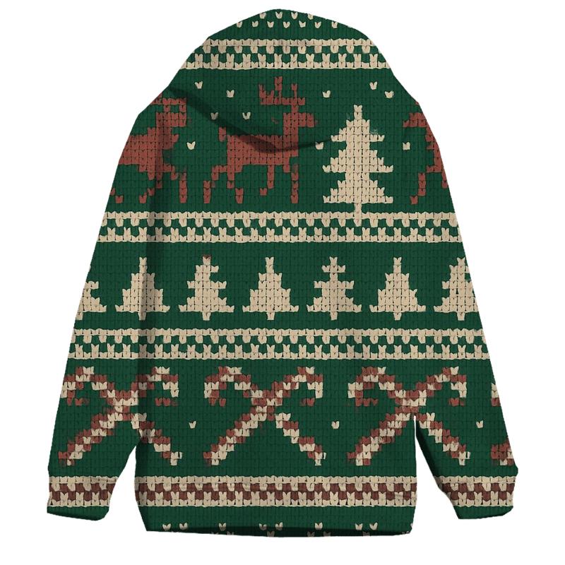 Nordic Reindeer Carousel Design hoodie styles