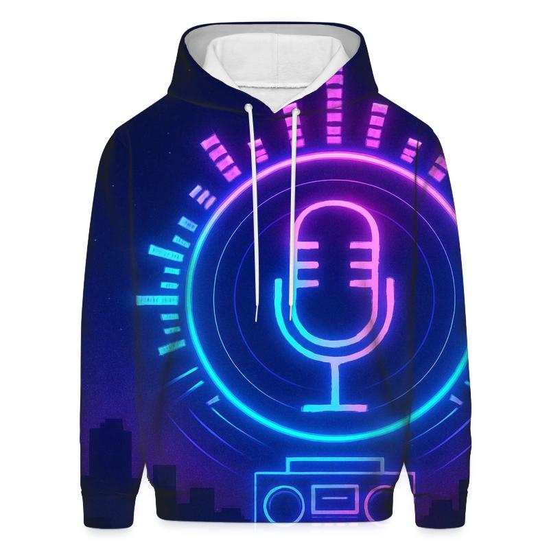 Neon Chorus Halo graphic hoodies