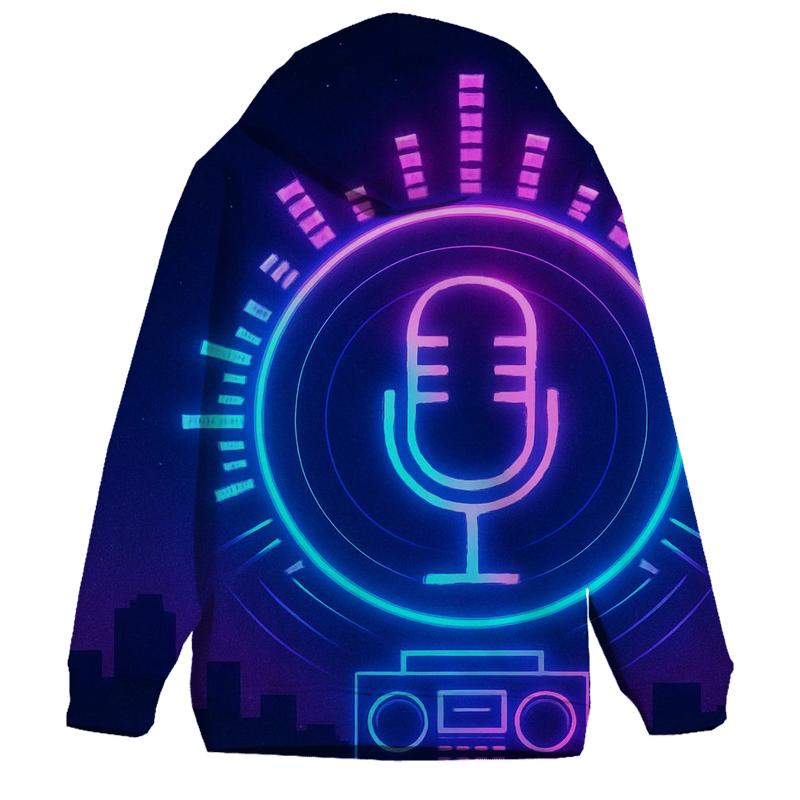Neon Chorus Halo graphic hoodies