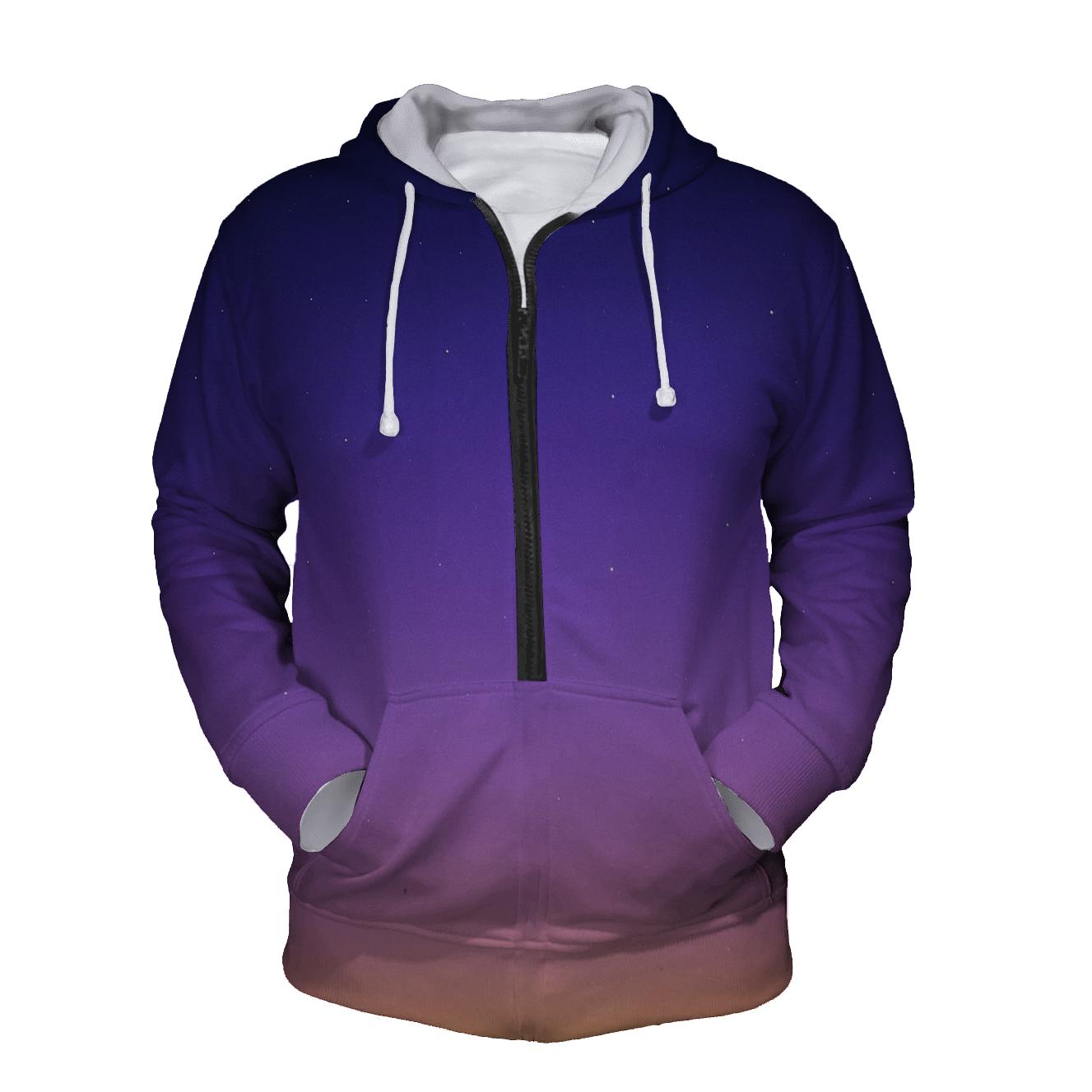 Celestial Twilight Fusion printed hoodies