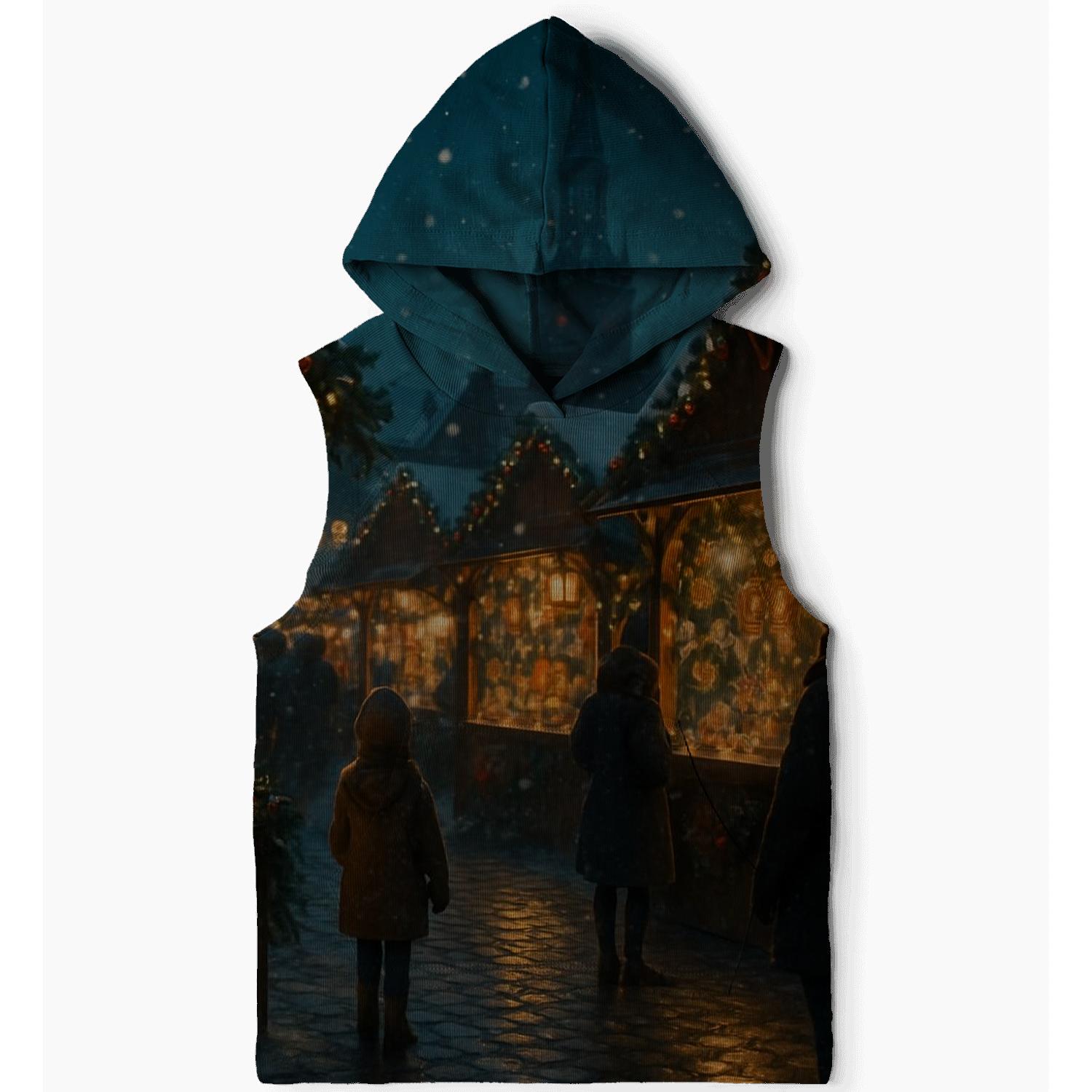 Midnight Market Of Evergreen Lights embroidered hoodies