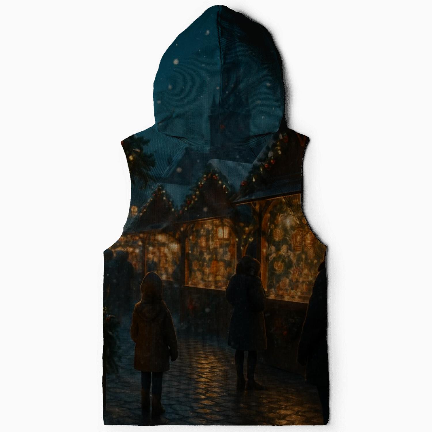 Midnight Market Of Evergreen Lights embroidered hoodies