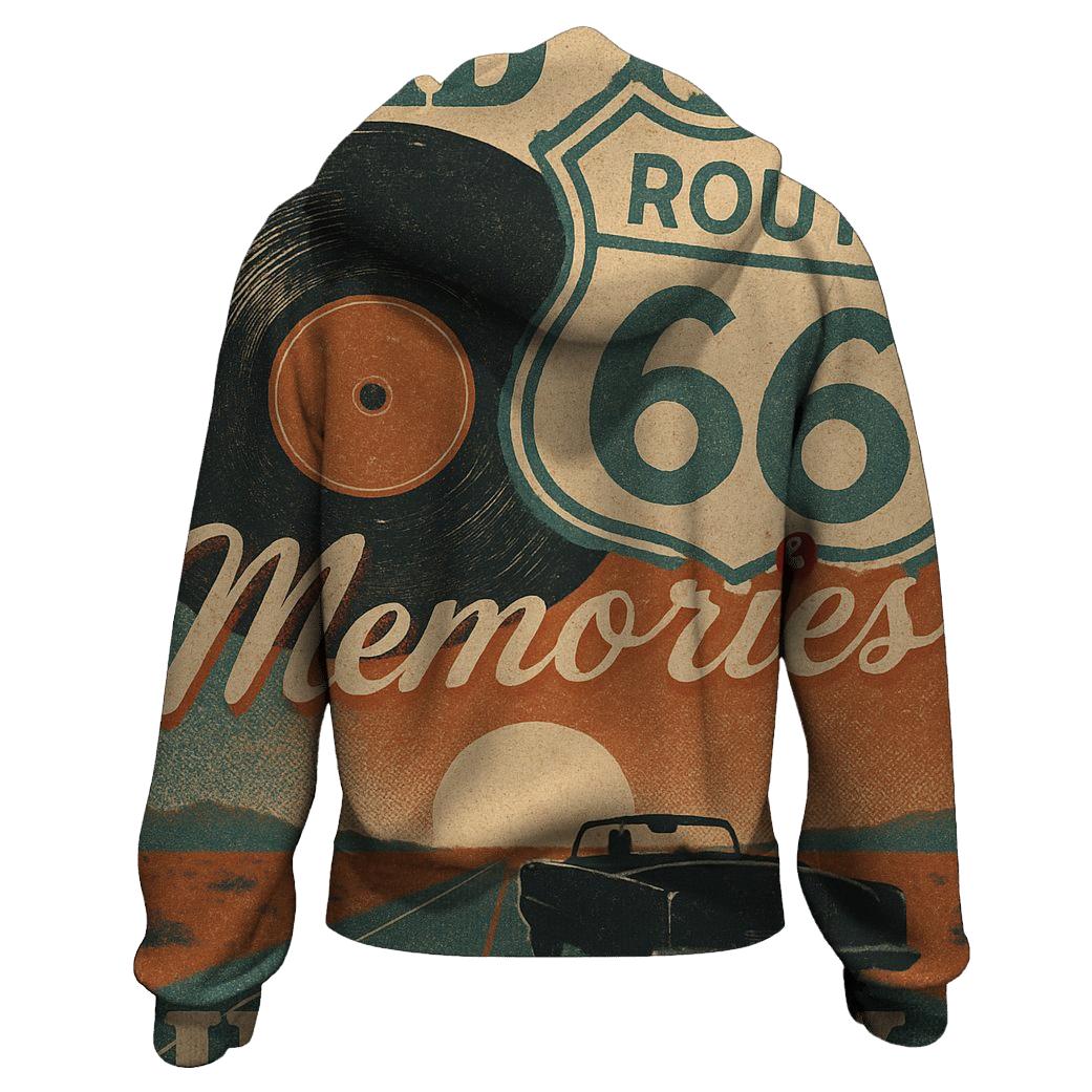 Route 66 Vinyl Sunset hoodie designs