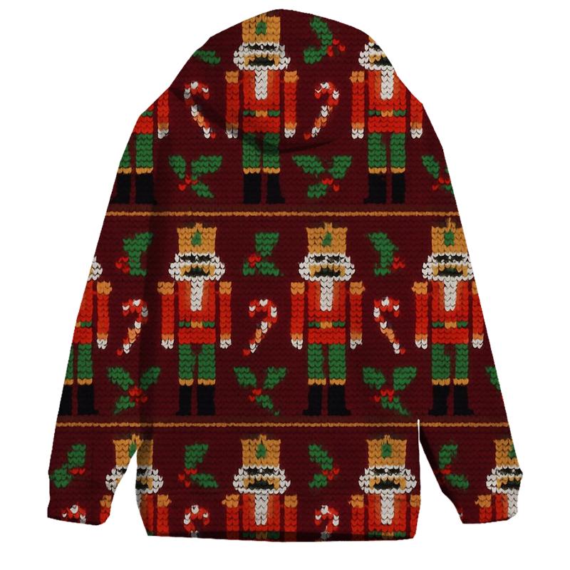 Nutcracker March Mosaic Design printed hoodies