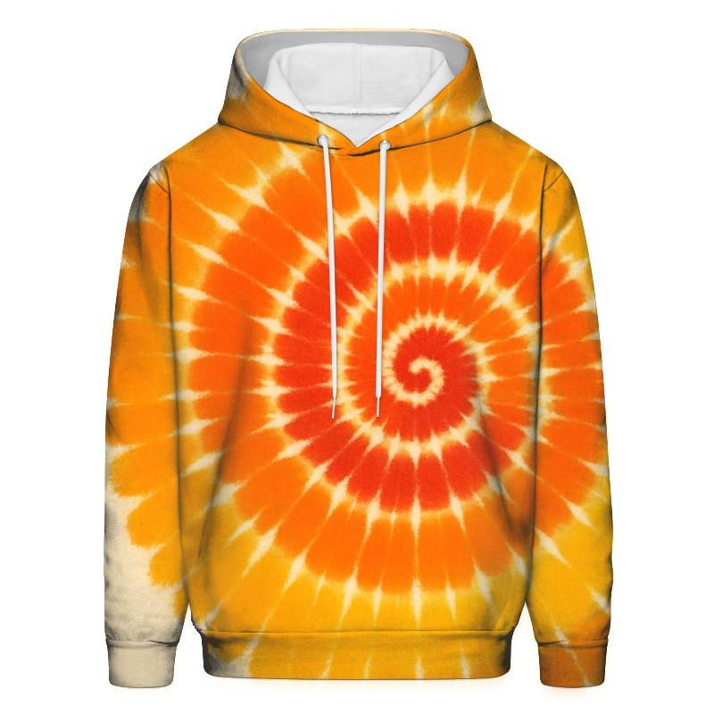 Sunset Spiral Burst pullover hoodies