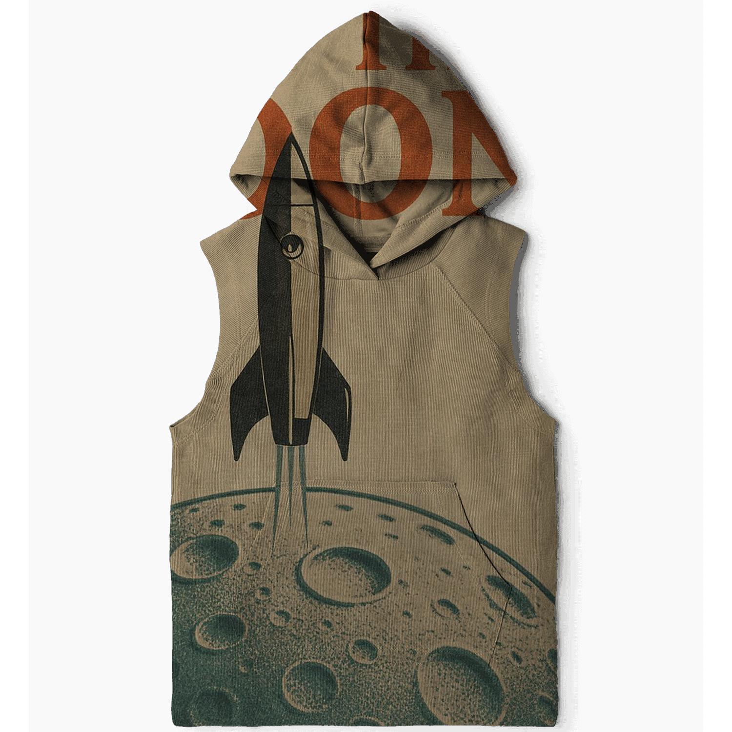 Vintage Lunar Travel Poster hoodies fashion
