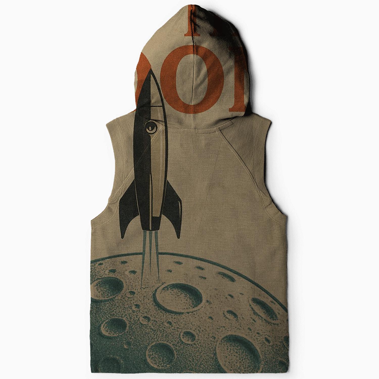 Vintage Lunar Travel Poster hoodies fashion