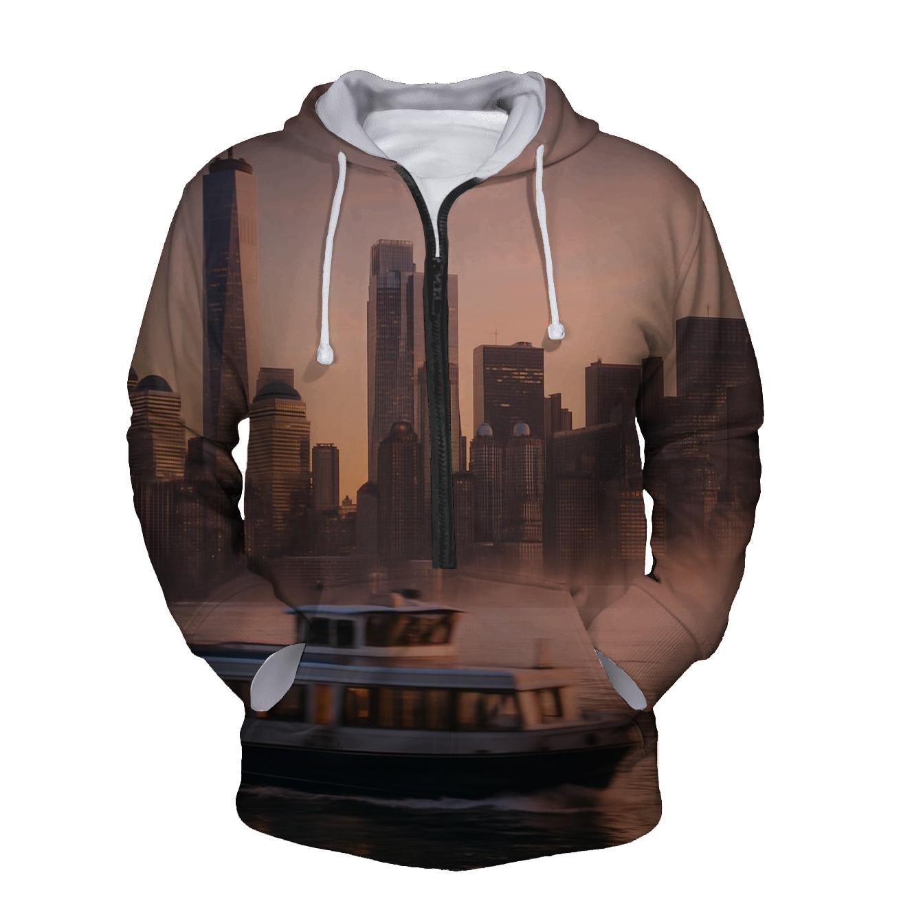 Dawn Reflection Over Lower Manhattan hoodie trends