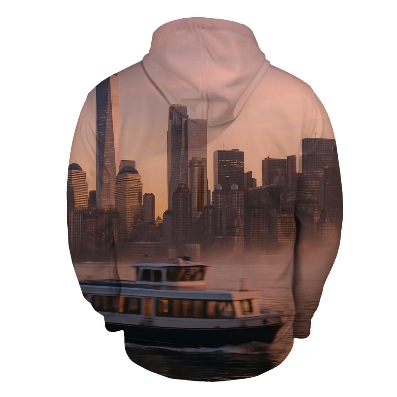 Dawn Reflection Over Lower Manhattan hoodie trends