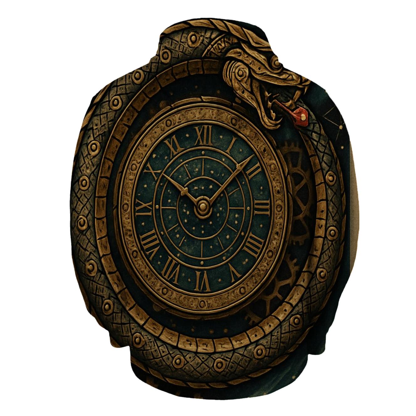 Clockwork Serpent Ouroboros custom hoodies