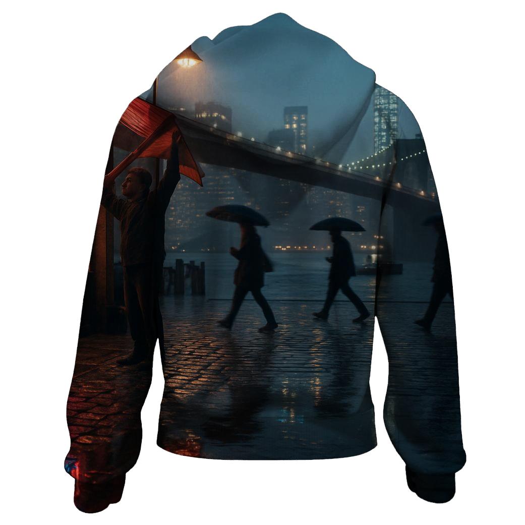 Rainwashed Night At South Street Pier hoodie styles