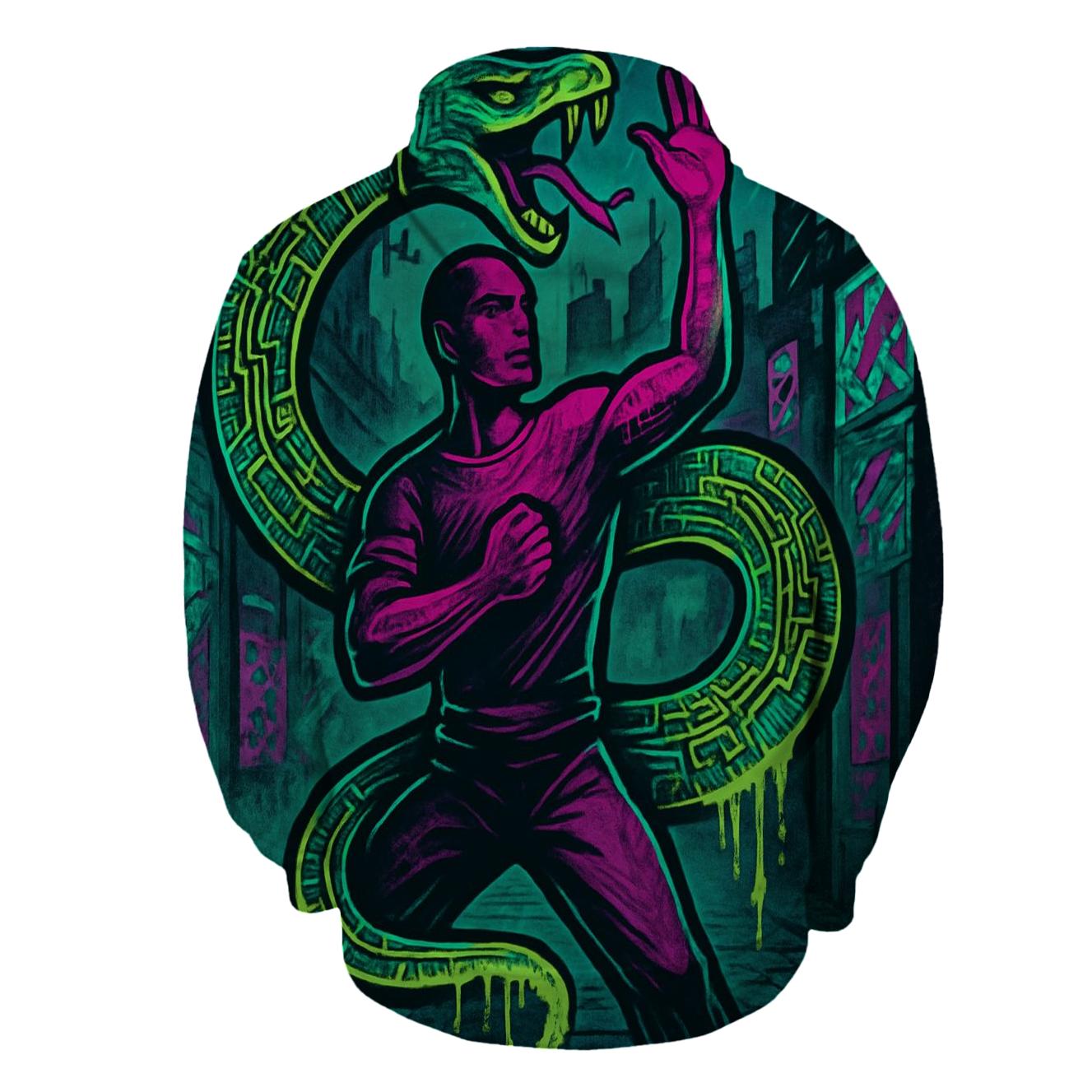 Urban Neon Ouroboros custom hoodies