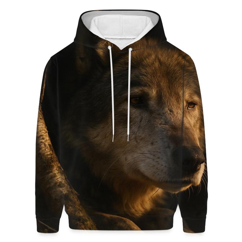 Elder Wolf Den Reminiscence graphic hoodies