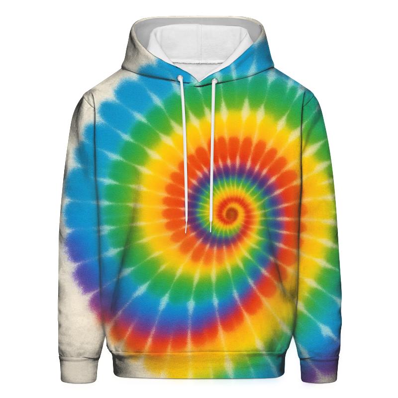 Prismatic Spiral Mandala printed hoodies