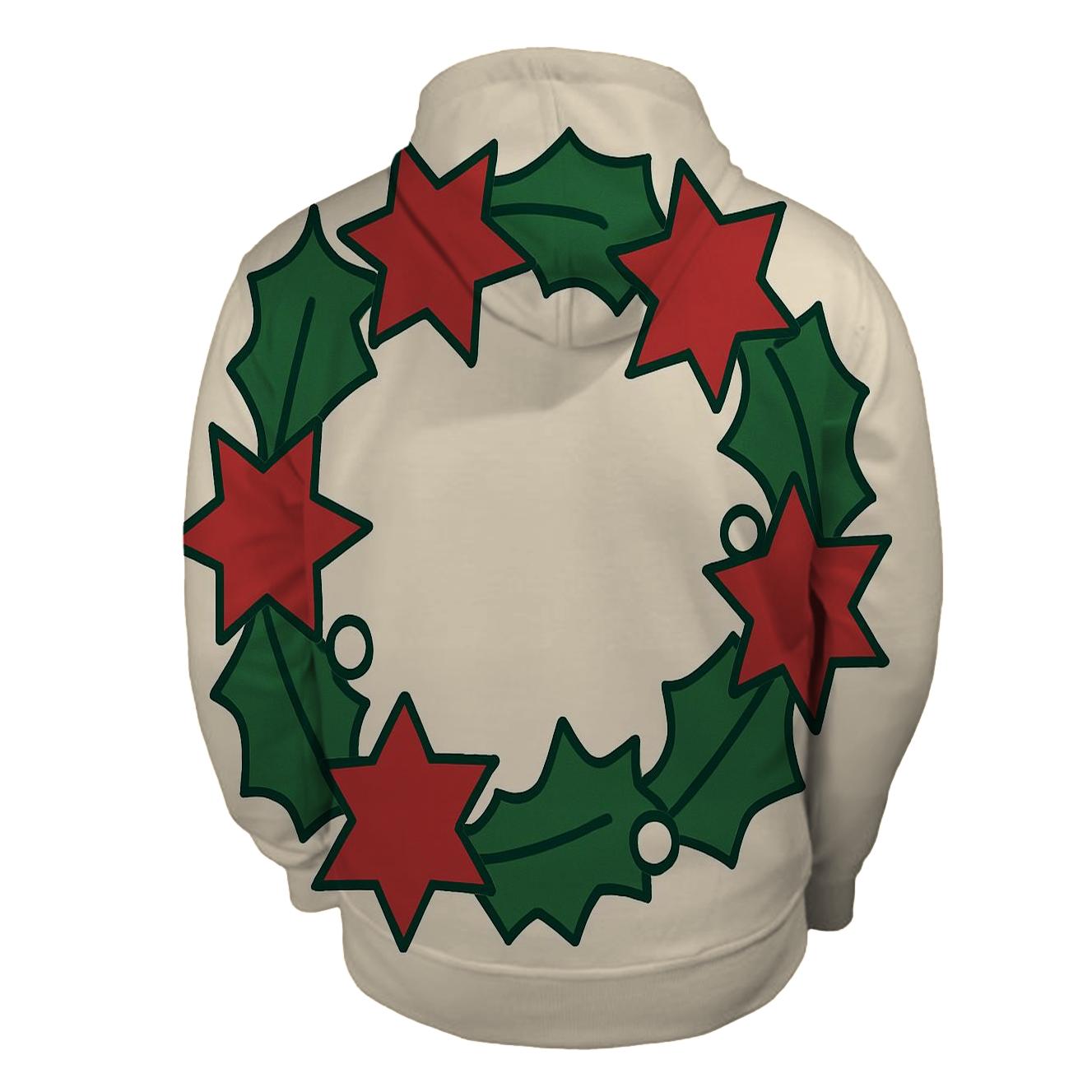 Crimson Wreath Geometry premium hoodies