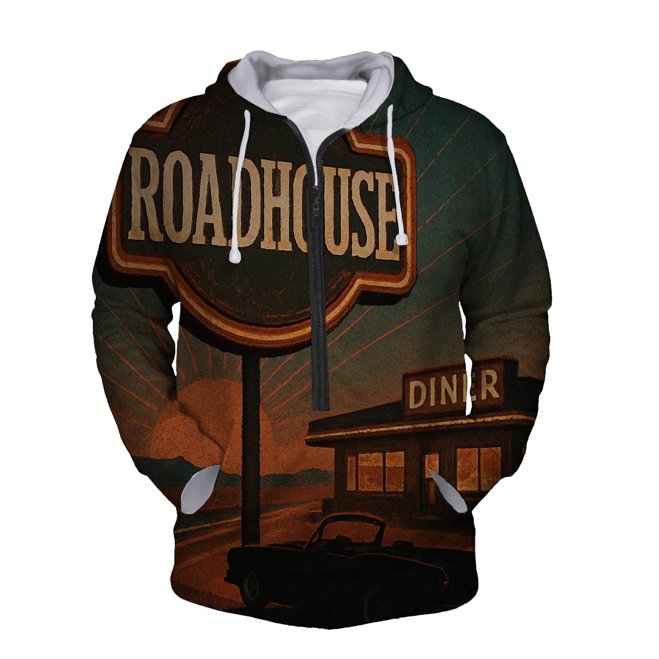 Sunset Roadhouse Neon Emblem hoodie trends