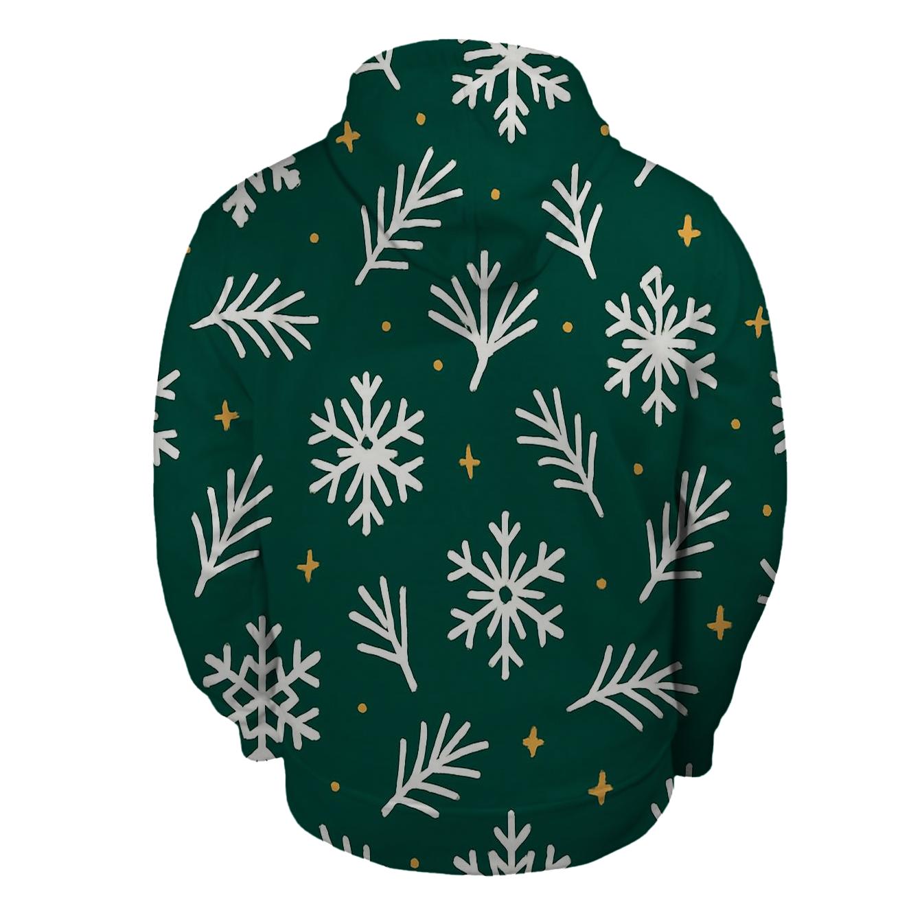 Forest Starfall Pattern zip-up hoodies