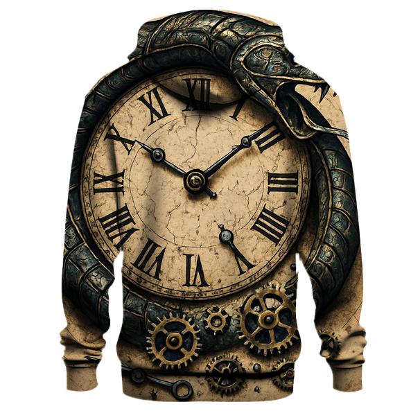 Serpent Clockwork Ouroboros pullover hoodies