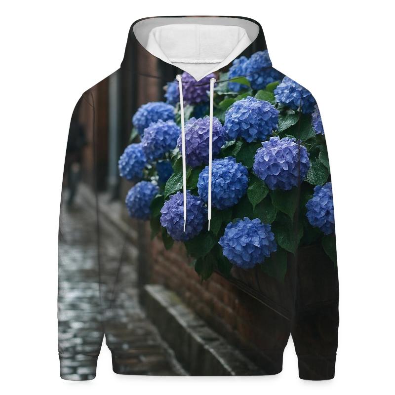 Urban Alley Hydrangea Overflow pullover hoodies