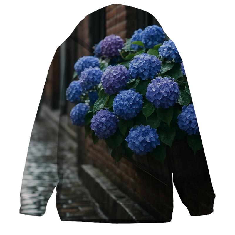 Urban Alley Hydrangea Overflow pullover hoodies