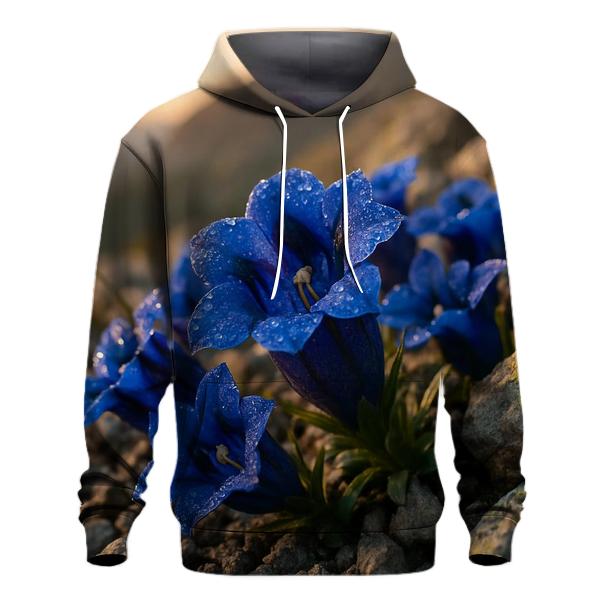 Dew On Alpine Gentians hoodie styles