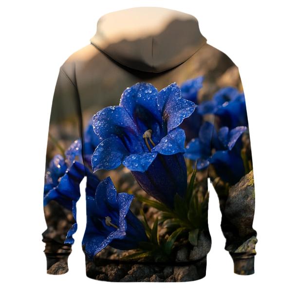 Dew On Alpine Gentians hoodie styles