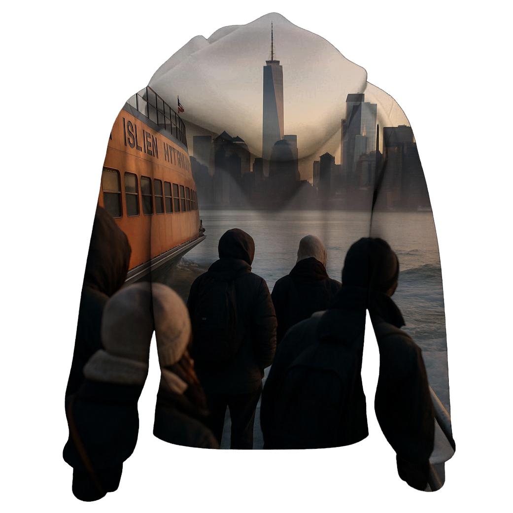 Staten Island Ferry Dawn Reflection premium hoodies