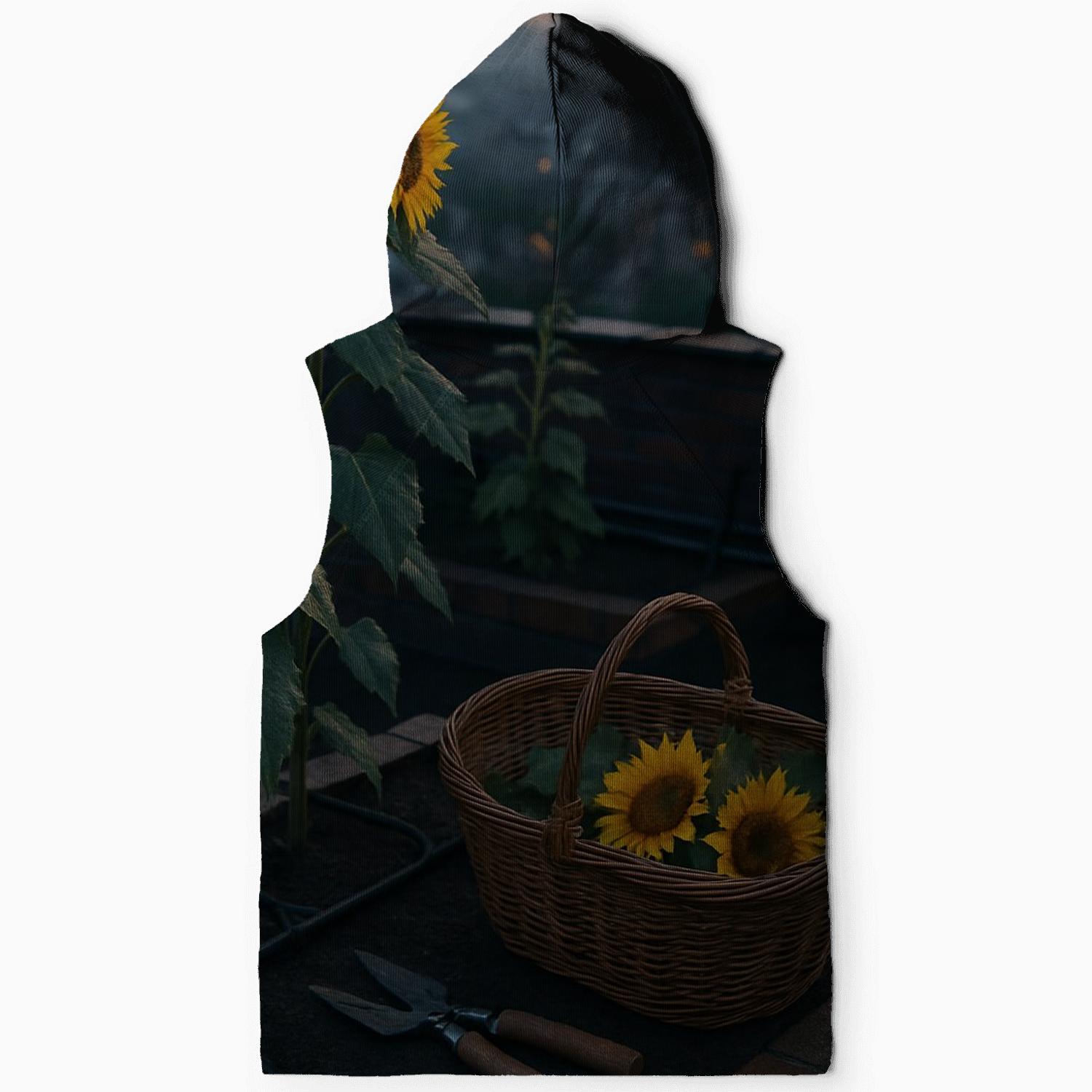 Rooftop Sunflower Harvest At Dawn lightweight hoodies